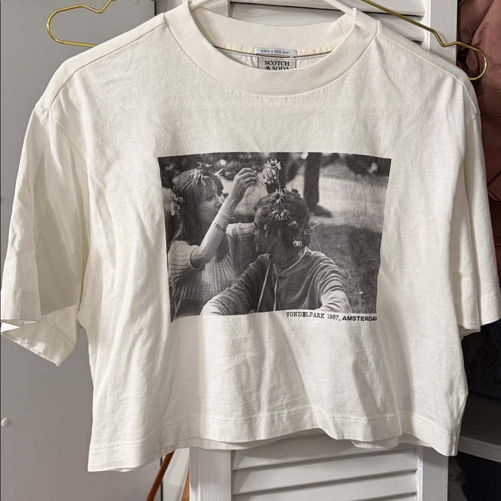 Scotch And Soda Tee Size Medium Crop